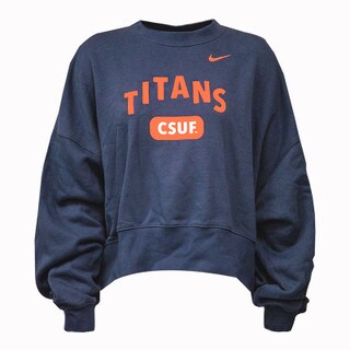 Nike CSUF Everyday Campus Cropped Crew - Navy